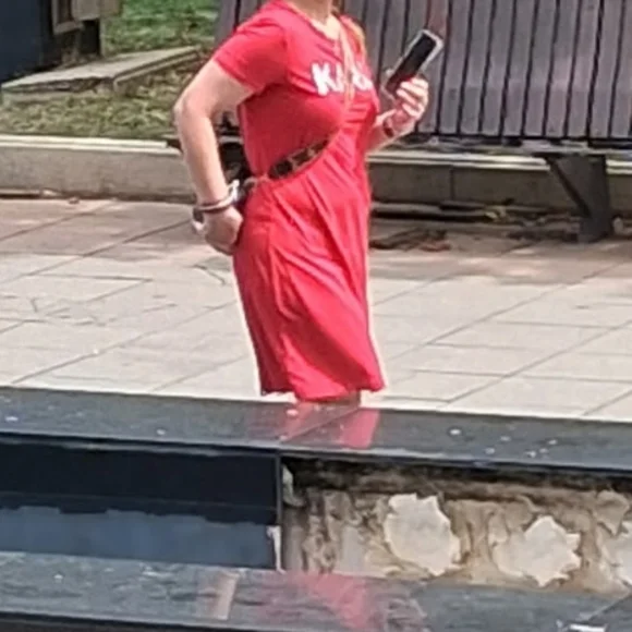 Karl Lagerfeld Red Women's Dress - Picture 9 of 12